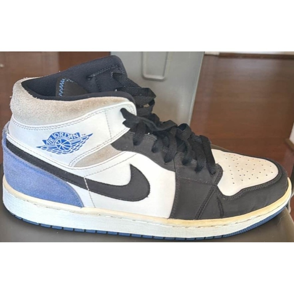 RARE🔥 Nike Air Jordan 1 Mid SE Union Royal Blue Sz 10 852542-102 Men's Sneaker